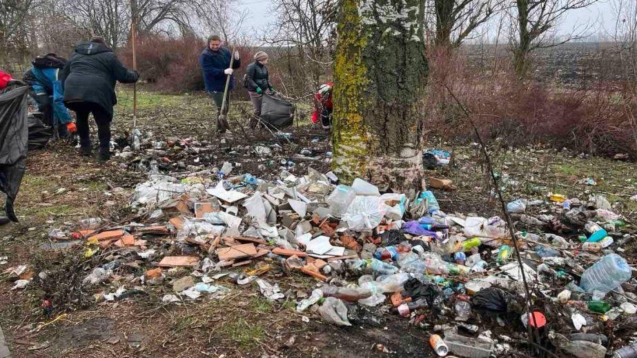 В Томаковке обочины дорог заполнились мусором (ФОТО)