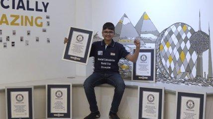 Calculator boy breaks six Guinness records: here’s how he achieved it (photos, videos).