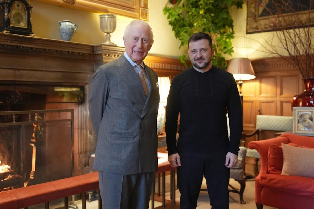 Zelensky met with the King of the United Kingdom.