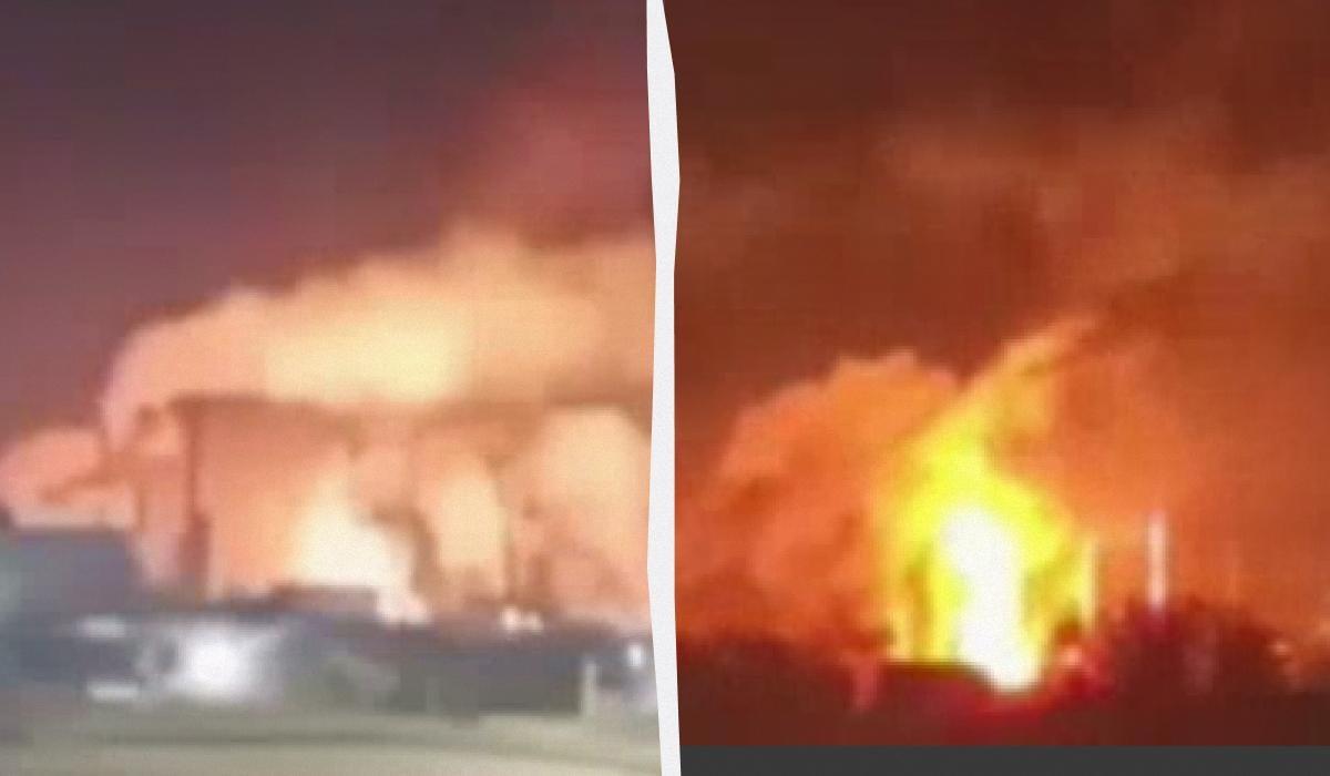 "Thought it was an earthquake": A fire erupts at a refinery in Ufa after an explosion (video).