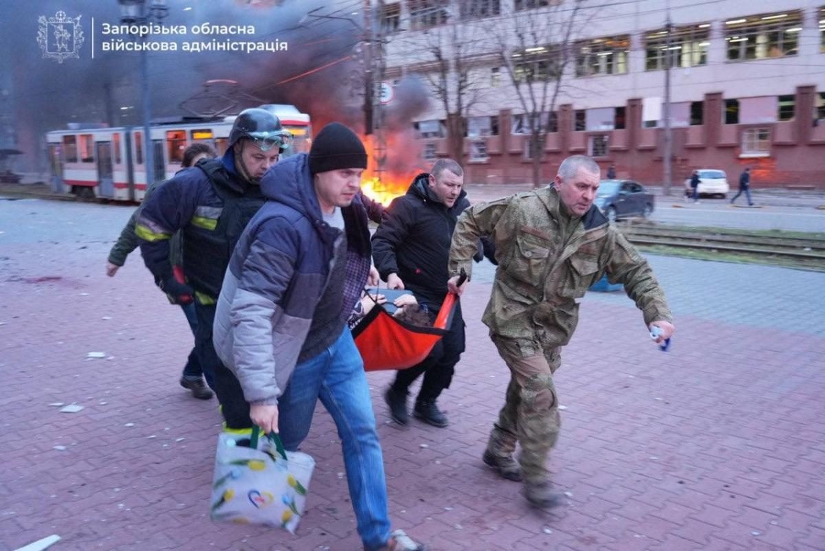 Фото Удар по Запорожью 08 января 2025