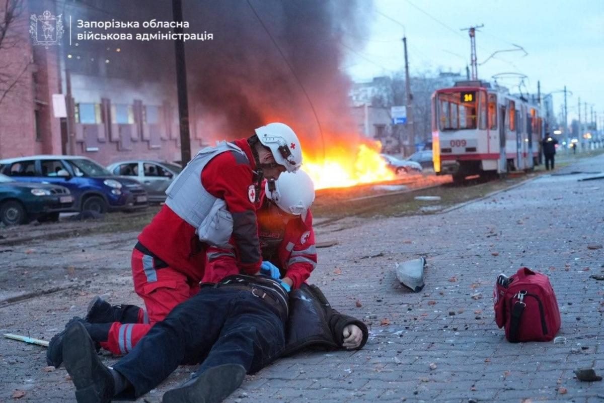 Фото Удар по Запорожью 08 января 2025